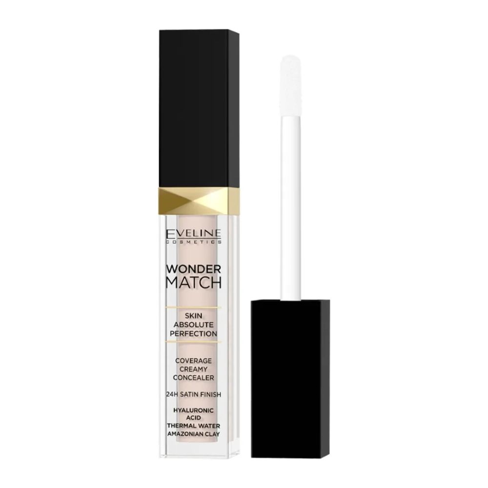 Eveline Cosmetics Wonder Match kryjący korektor w płynie 00 Ivory 7ml