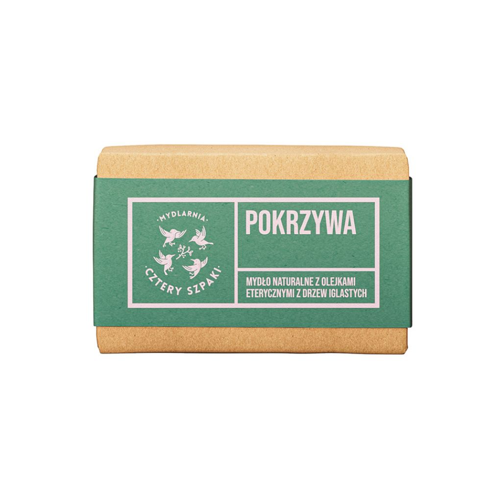 Mydlarnia Cztery Szpaki Pokrzywa naturalne mydło w kostce 110 g