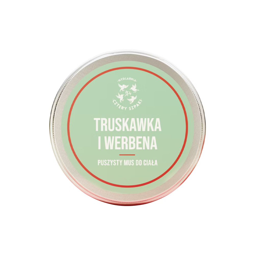 Mydlarnia Cztery Szpaki Mus do ciała truskawka i werbena 150 ml
