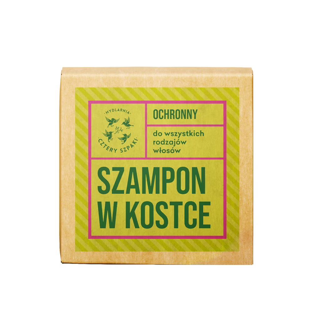Mydlarnia Cztery Szpaki Ochronny szampon w kostce Leśna Róża 75 g