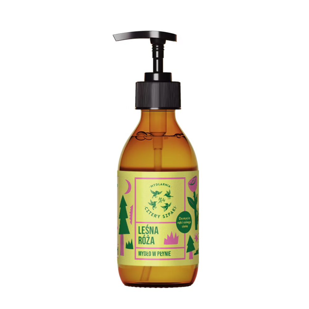 Mydlarnia Cztery Szpaki Leśna Róża naturalne mydło w płynie 300 ml