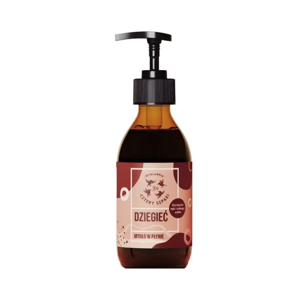 Mydlarnia Cztery Szpaki Dziegieć naturalne mydło w płynie na problemy skórne 300 ml 
