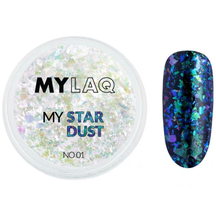 MYLAQ My Star Dust 01 pyłek do paznokci main product photo