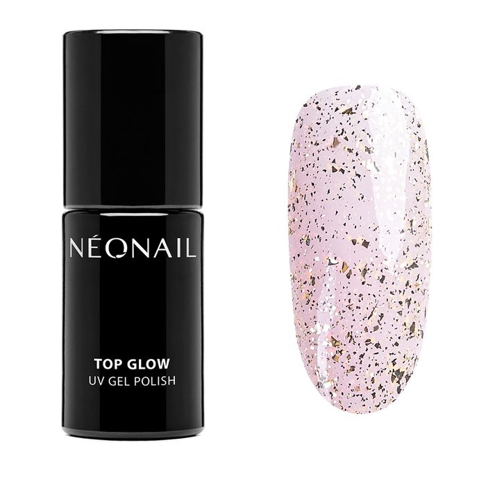 NEONAIL TOP GLOW GOLD FLAKES main product photo