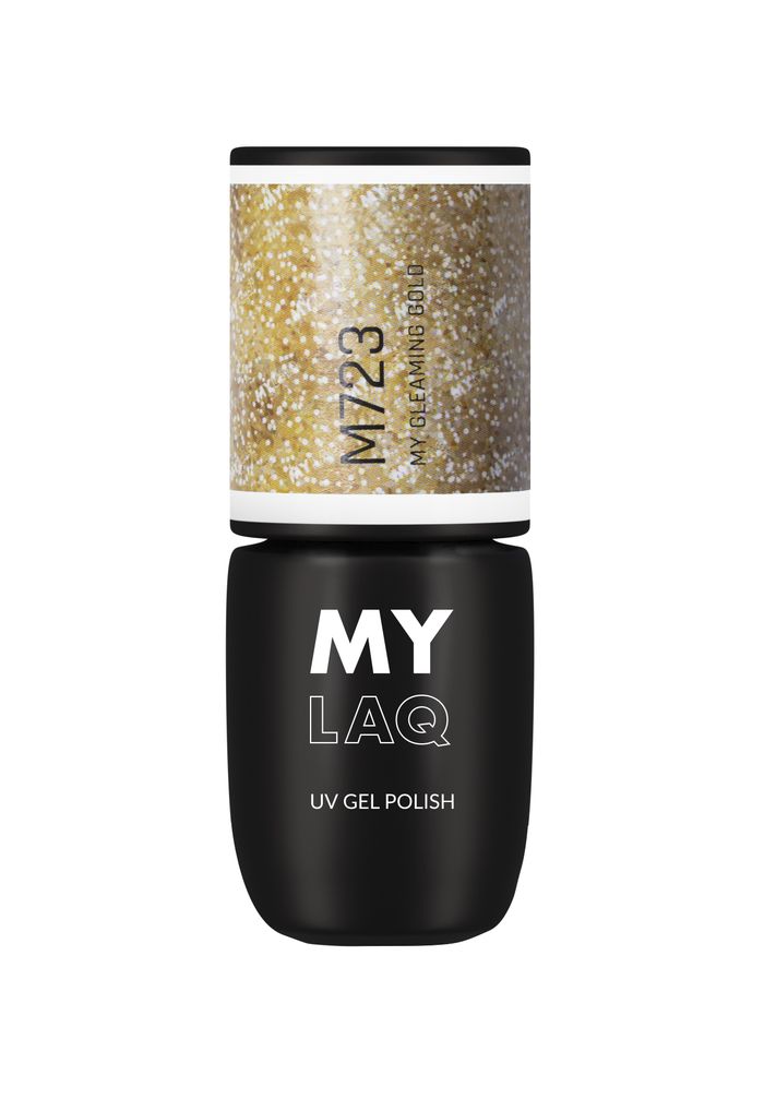 Lakier hybrydowy MYLAQ 5 ml - My Gleaming Gold main product photo