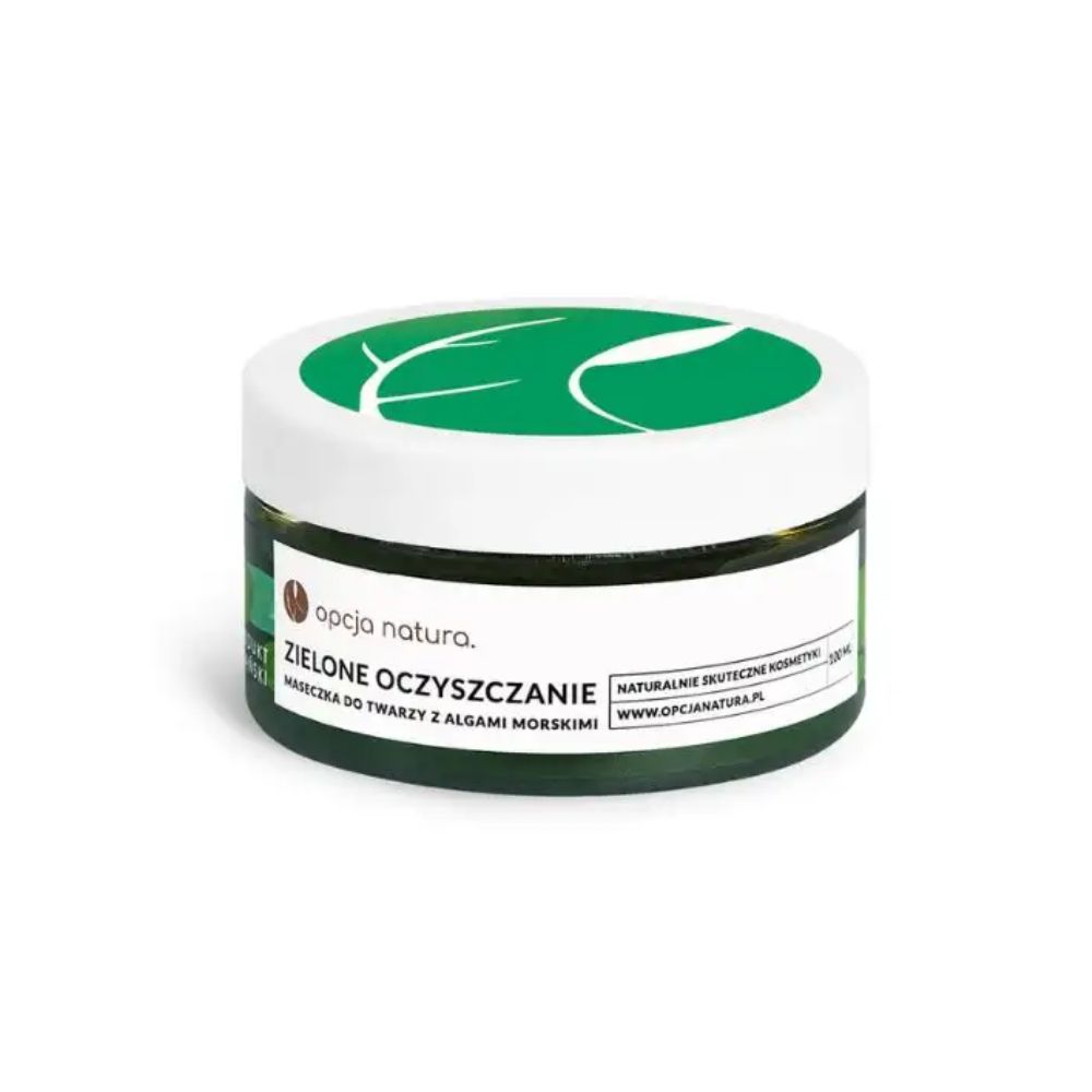Opcja Natura Zielone oczyszczanie Maseczka do twarzy z algami morskimi 100 ml