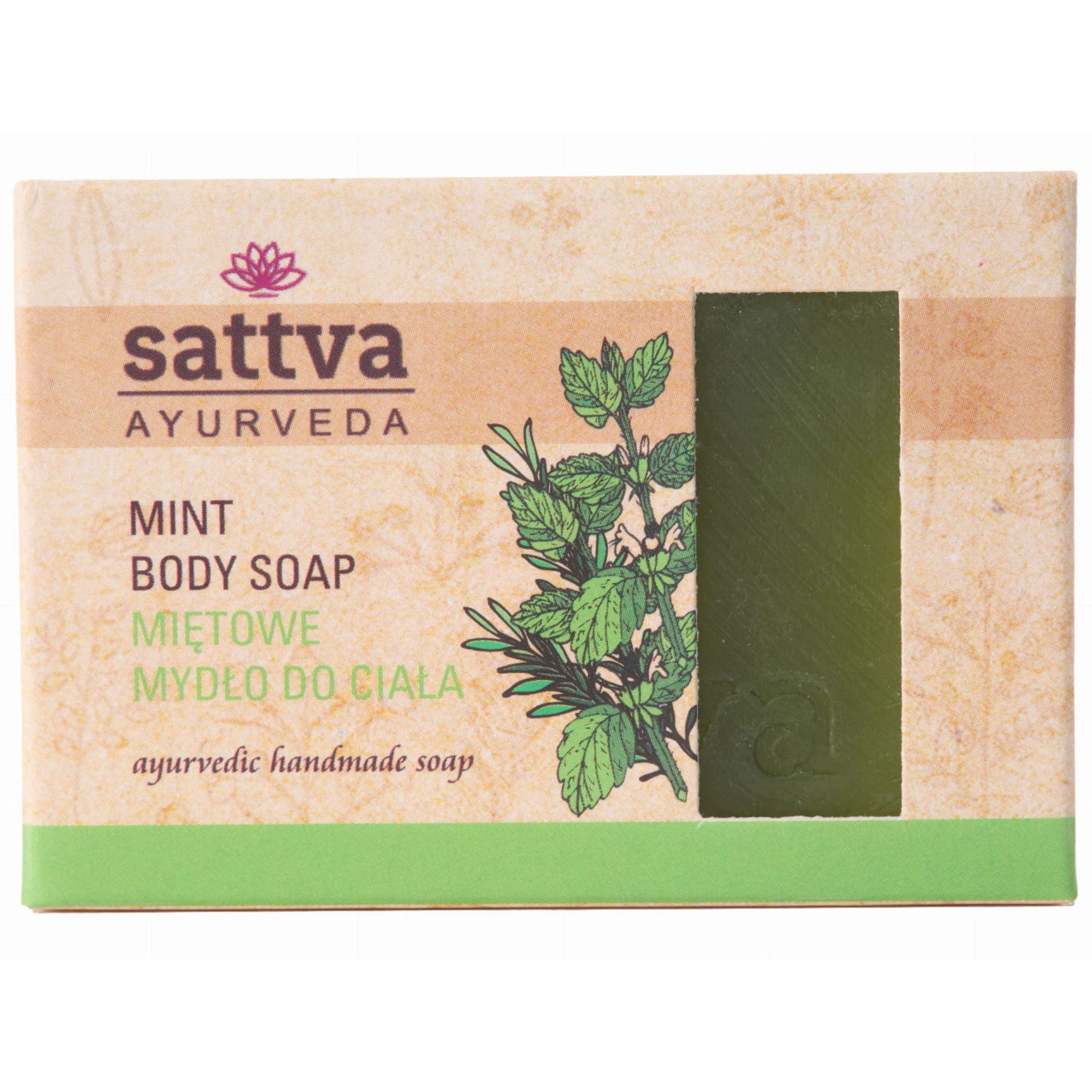 Sattva Ayurveda mydło do ciała miętowe 125g