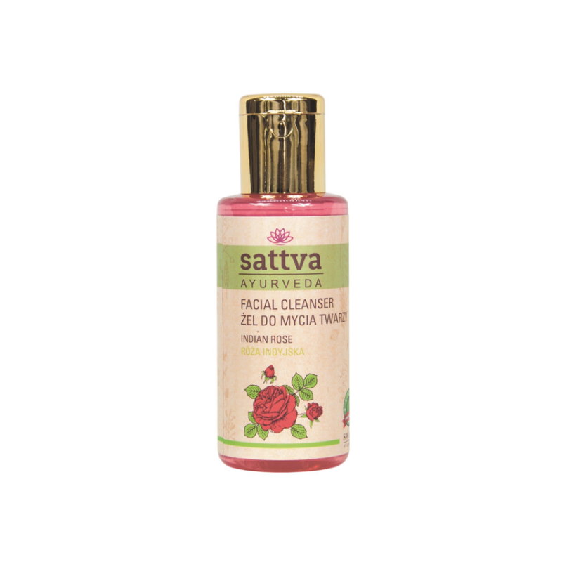 SATTVA AYURVEDA żel do mycia twarzy róża indyjska 100ml