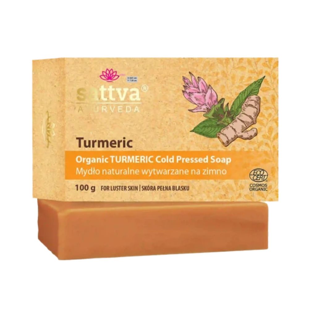 Sattva Ayurveda Organic Soap Turmeric mydło w kostce 100 g