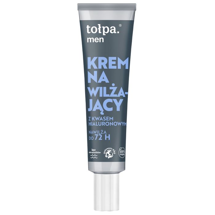 TOŁPA MEN Krem nawilżający z kwasem hialuronowym, nawilża do 72h, Vegan, 40 ml main product photo