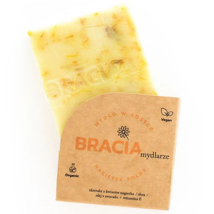 Bracia Mydlarze Nagietek Polny mydło w kostce 120 g main product photo