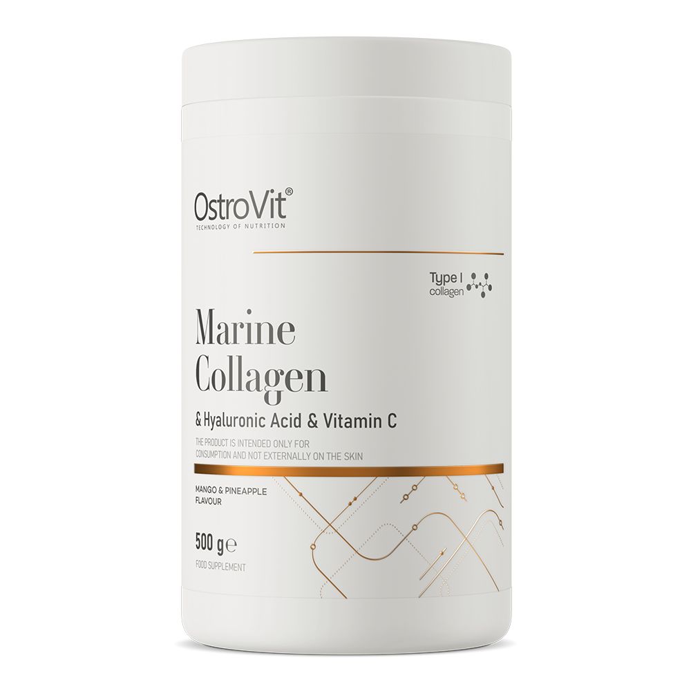 OstroVit kolagen Marine Collagen & Hyaluronic acid & Vitamin C 500 g mango & pineapple