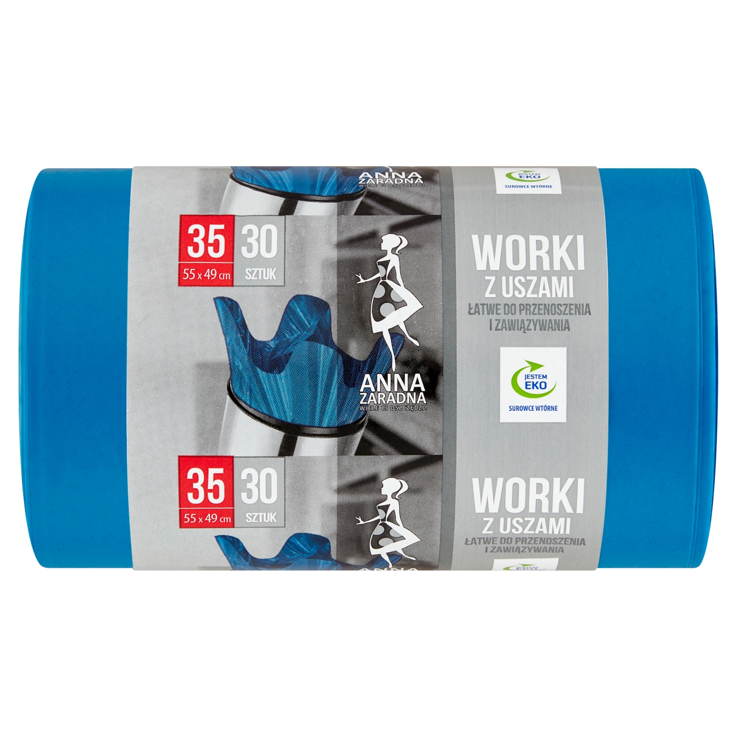 Anna Zaradna Worki na śmieci z uszami 35 30 sztuk