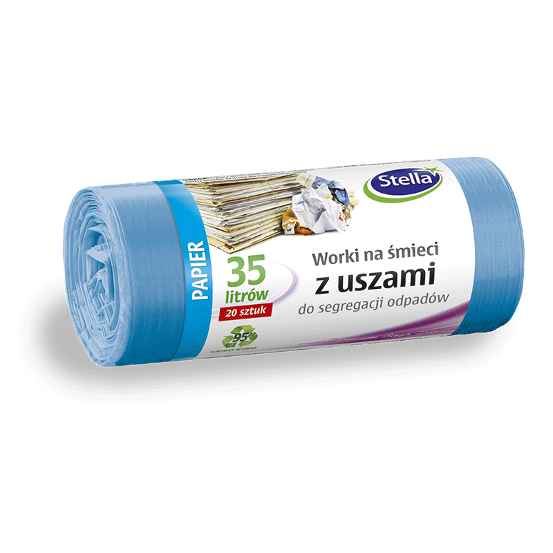 STELLA WORKI NA ŚMIECI DO SEGREGACJI (PAPIER) 35L - 20szt.