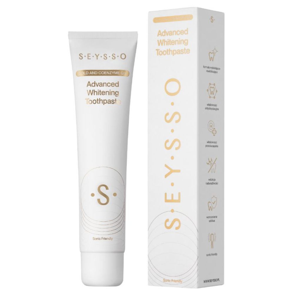 Seysso Gold Advanced Whitening pasta wybielająca z koenzymem Q10 75 ml 
