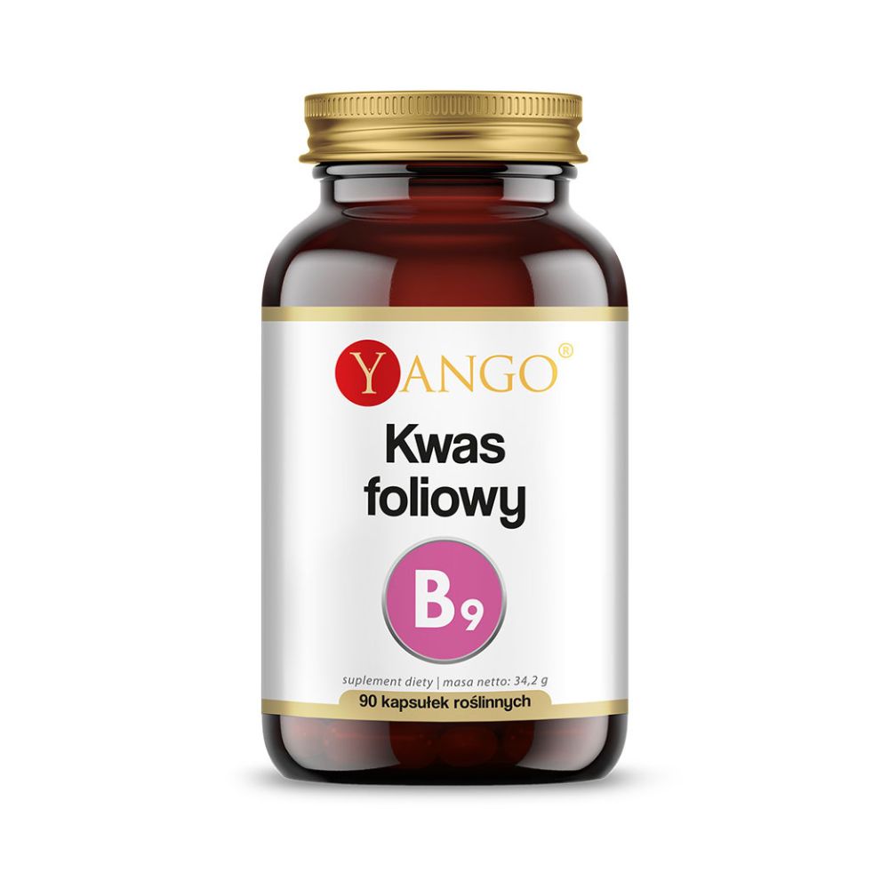 Yango Kwas foliowy Witamina B9 90 kapsułek