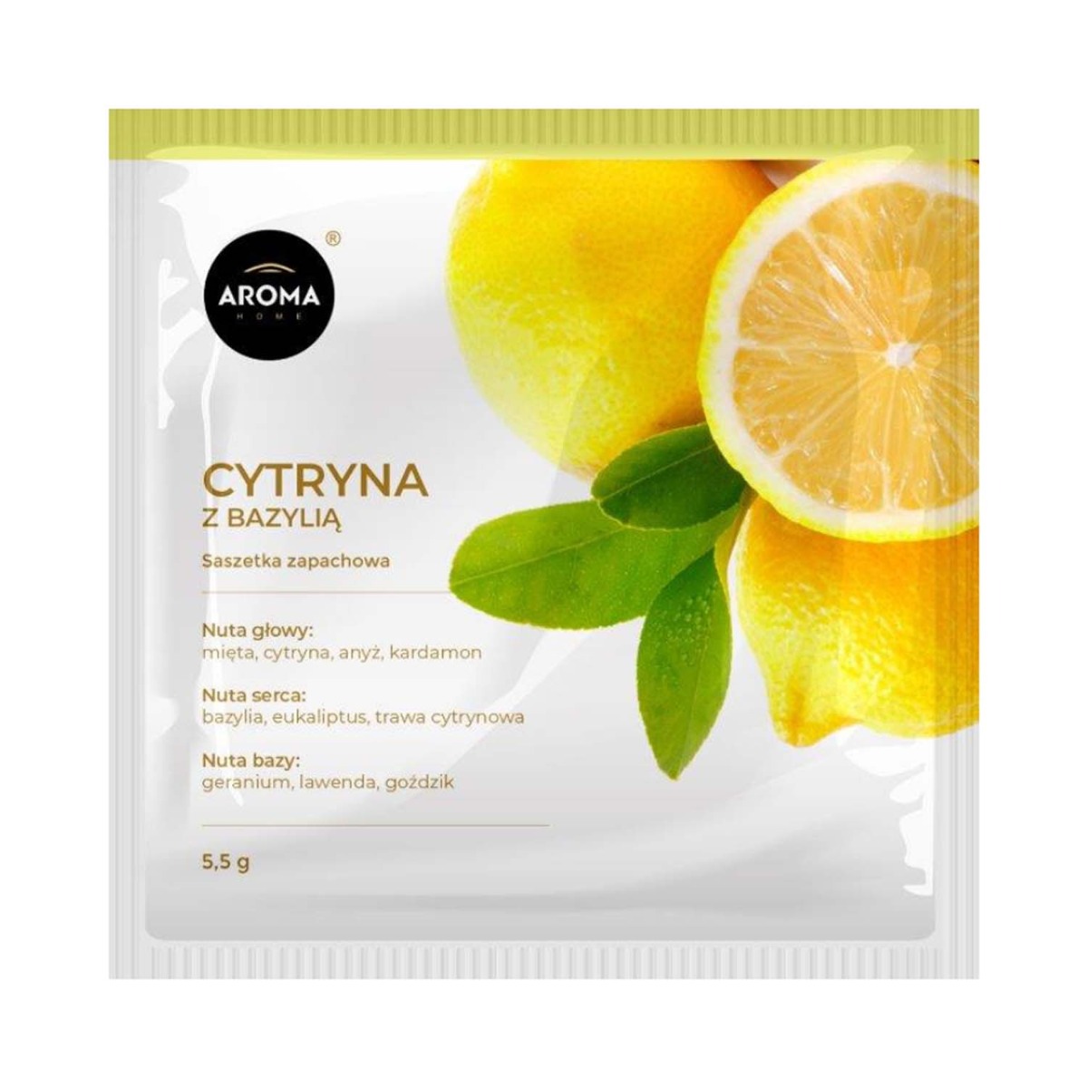 AROMA HOME SASZETKA CYTRYNA BAZYLIA 5,5G
