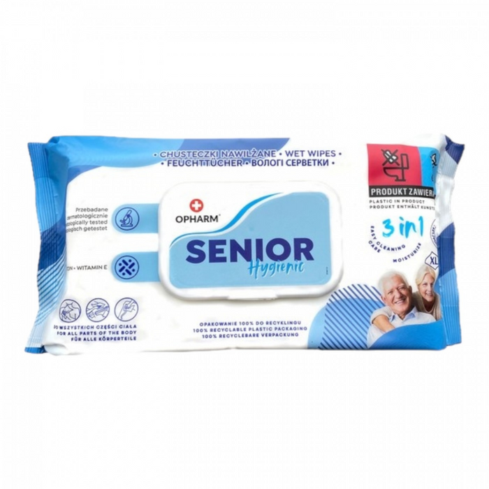 OPHARM SENIOR HYGIENIC chusteczki nawilżane main product photo