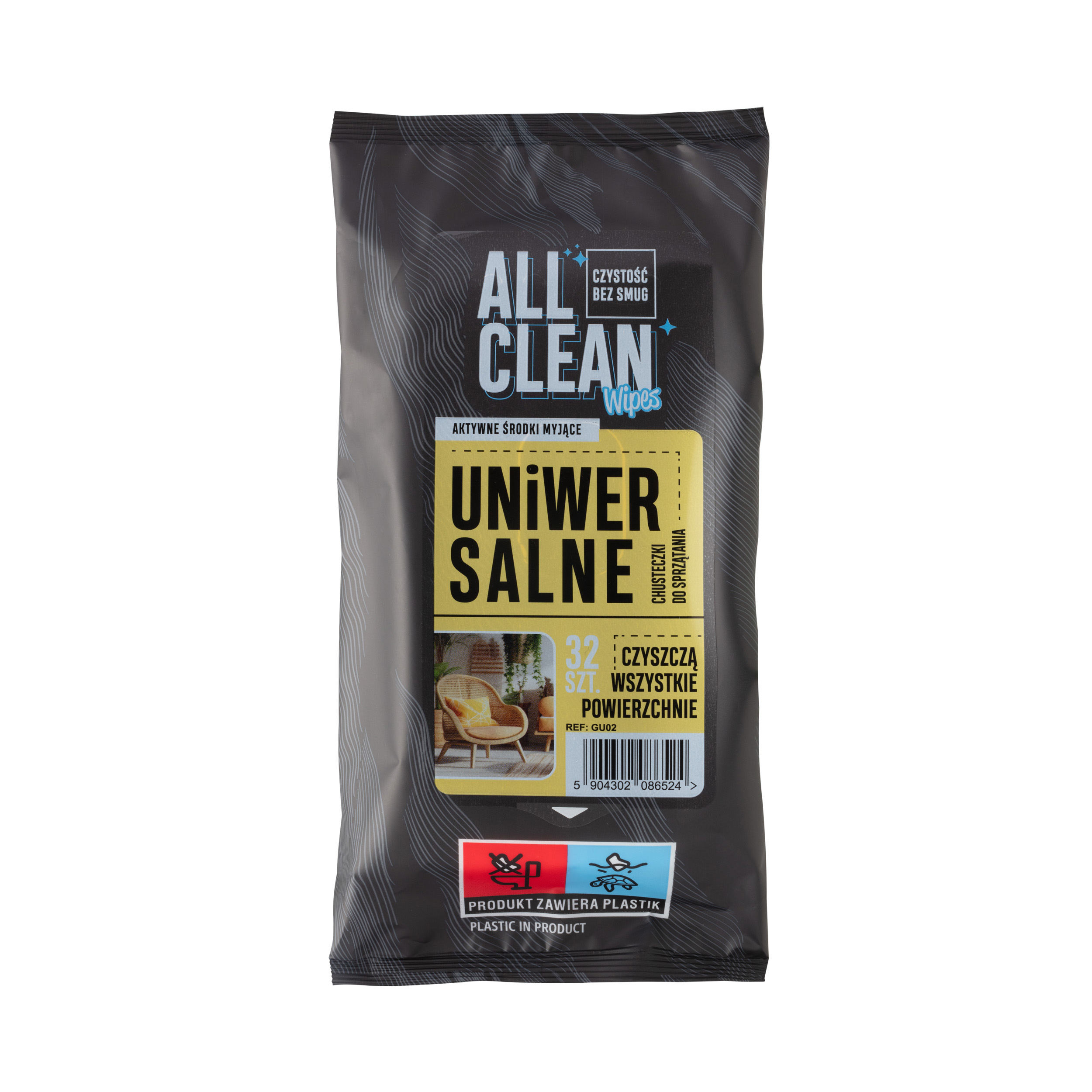 ALL CLEAN chusteczki do sprzątania UNIWERSALNE 32 szt.