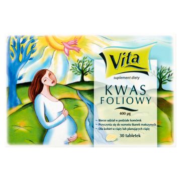 Vita Kwas foliowy Suplement diety 30 sztuk