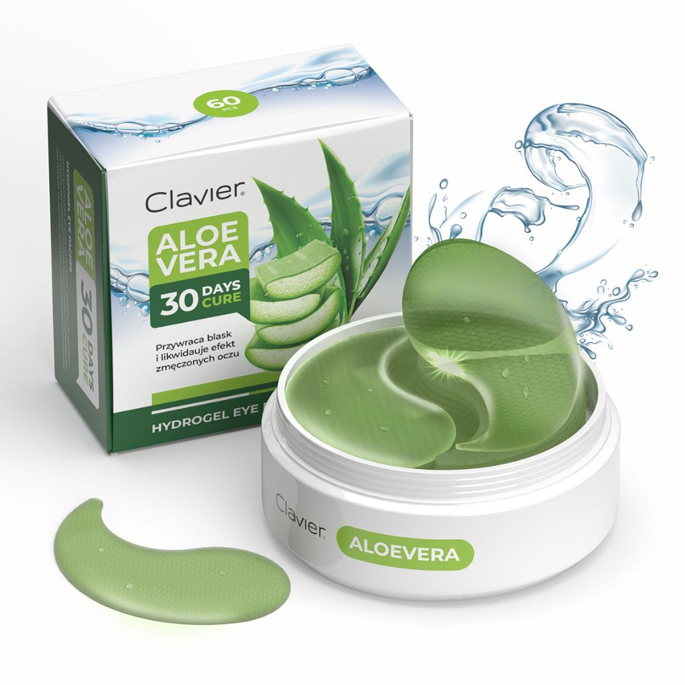 Clavier Aloe Vera płatki pod oczy 60 sztuk