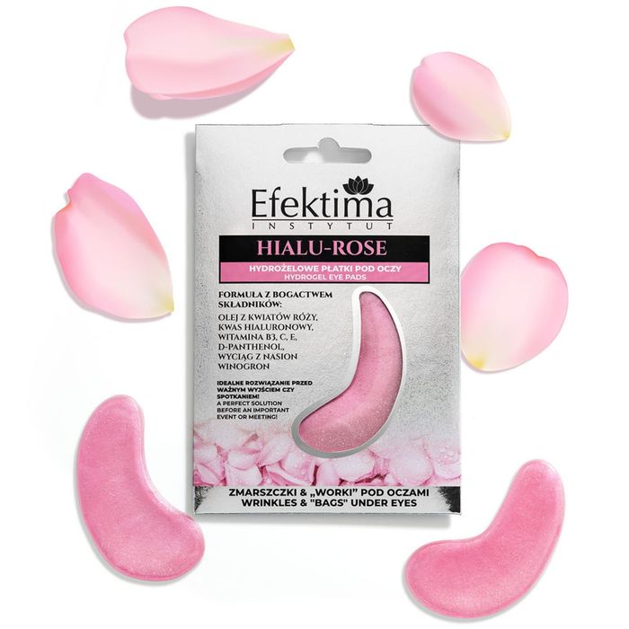 Efektima Hialu-Rose hydrożelowe płatki pod oczy 2 sztuki main product photo