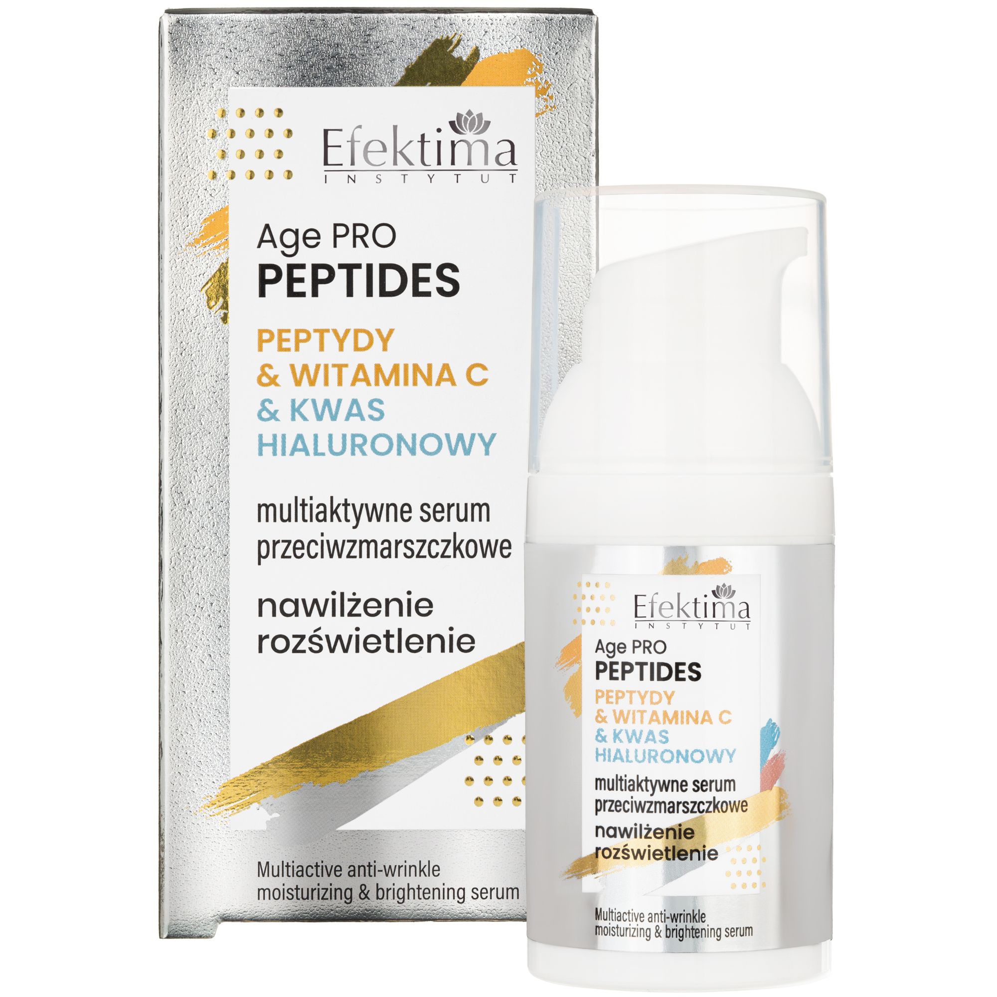 EFEKTIMA Peptydy & Wit C & Kwas Hialuronowy krem przeciwzmarszczkowy 30 ml