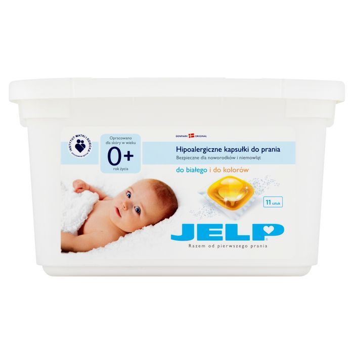 JELP 0+ Hipoalergiczne kapsułki do prania białego i kolorów 264 g (11 x 24 g) main product photo