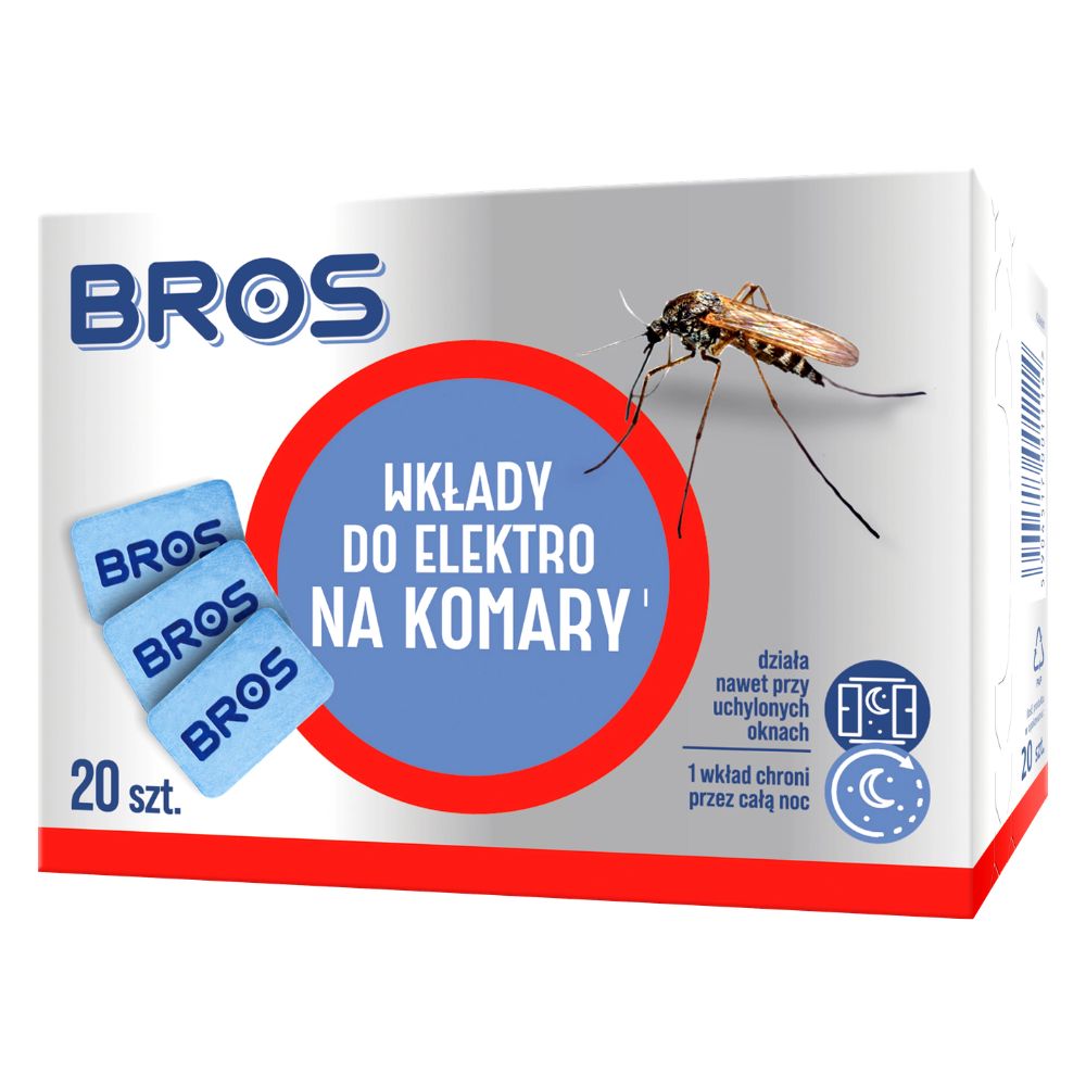Bros wkłady do elektro na komary 20 sztuk