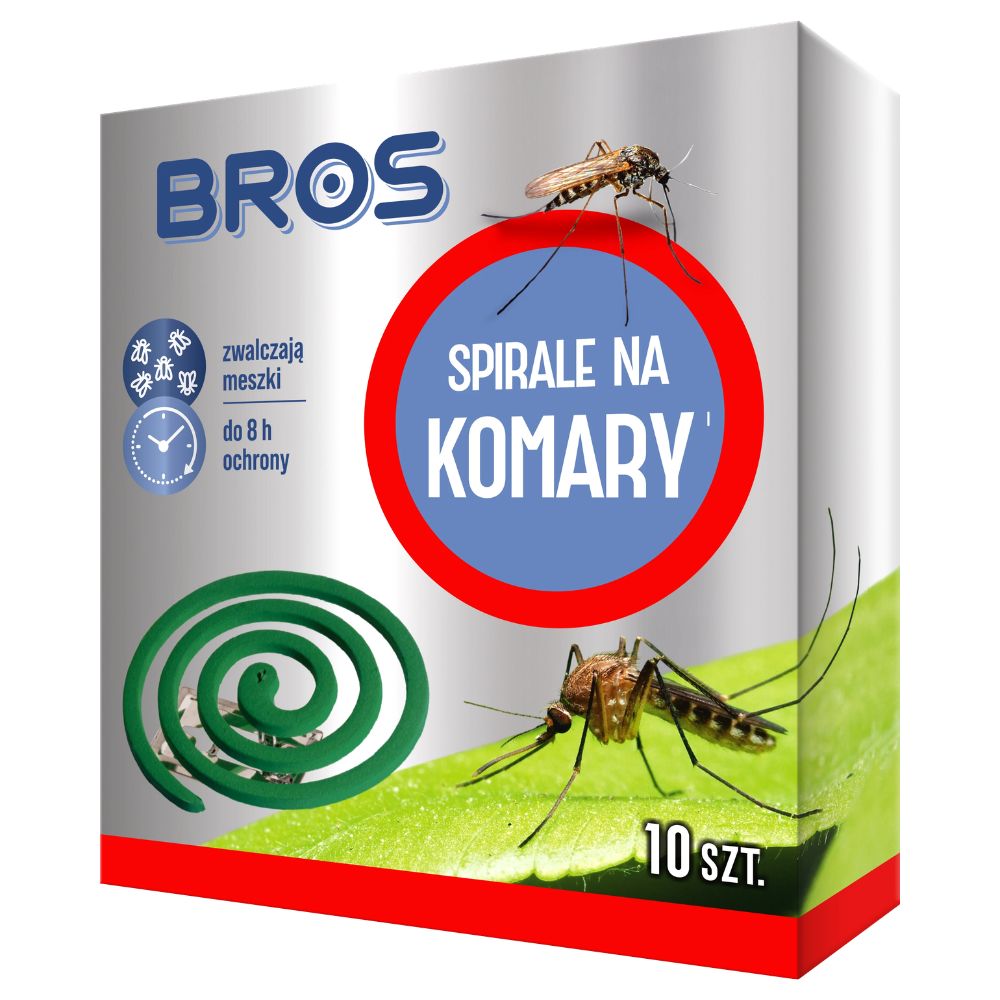 Bros spirale na komary 120 g 10 sztuk