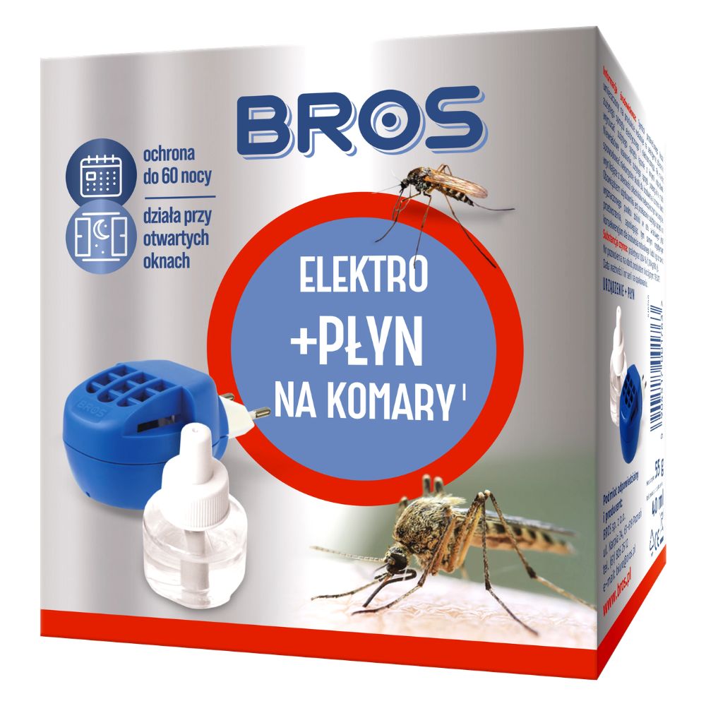 Bros elektro + płyn na komary 40 ml 