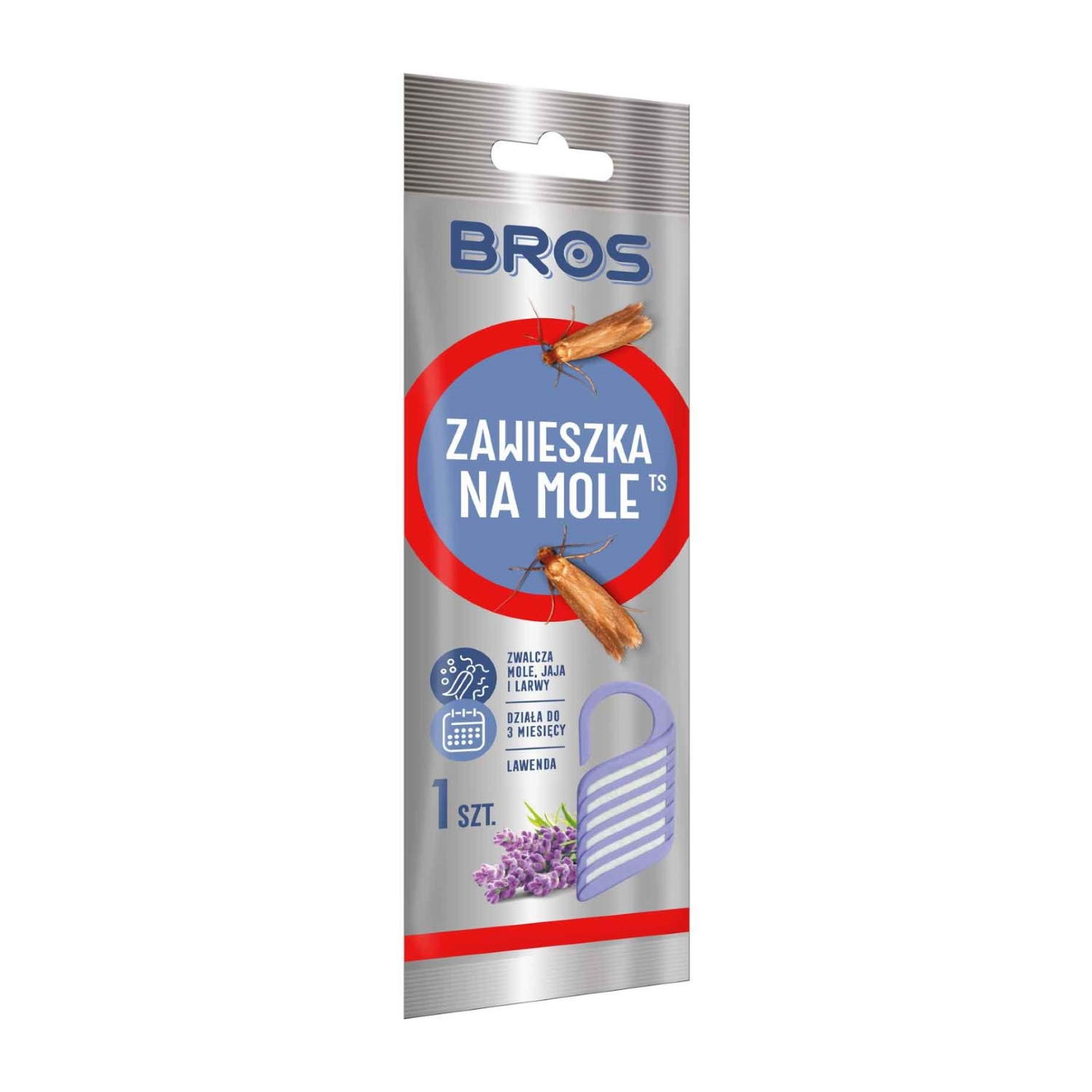 Bros zawieszka na mole lawendowa 1szt. 