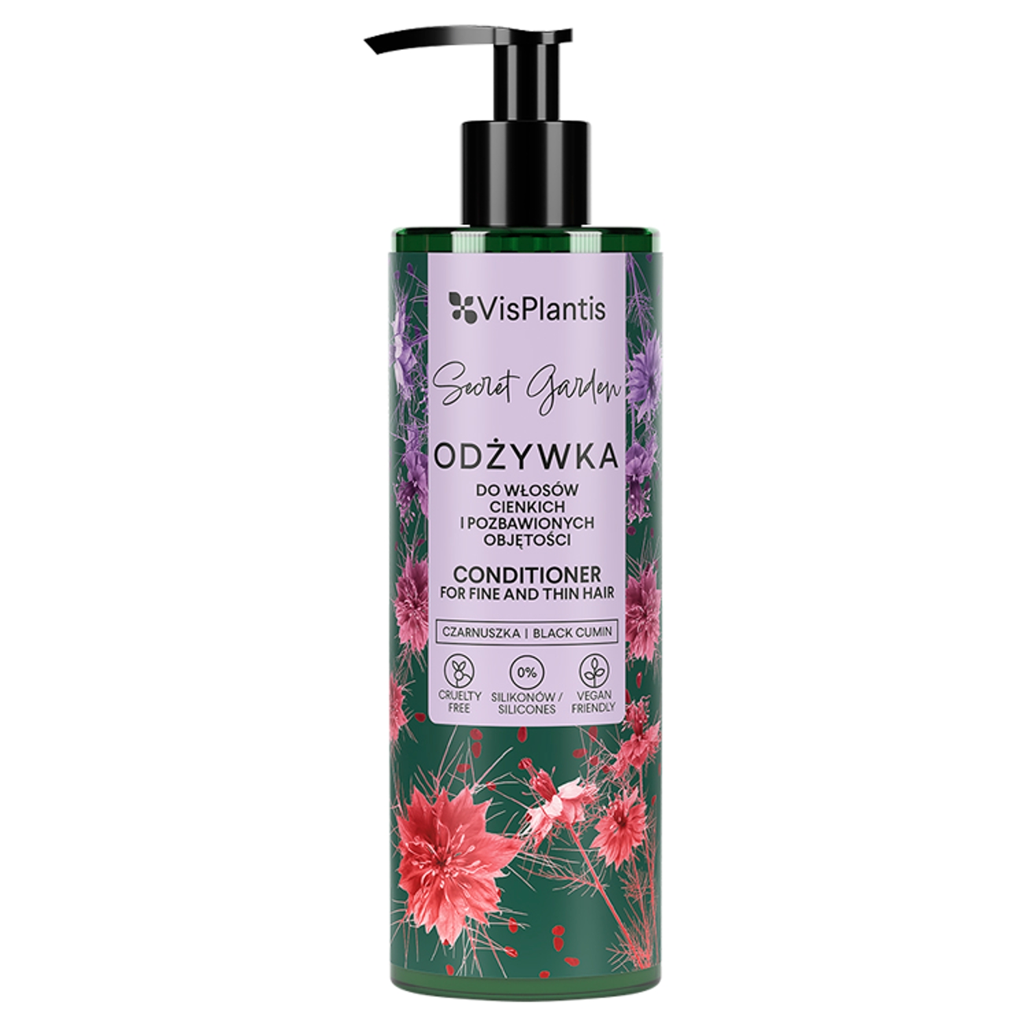 Vis Plantis Secret Garden Odżywka do włosów cienkich i pozbawionych objętości 400 ml
