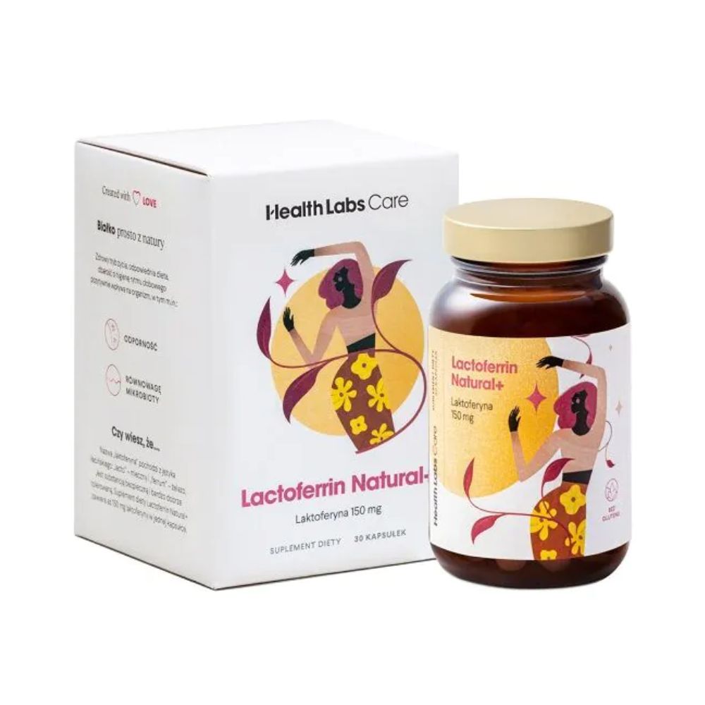 Health Labs Care Lactoferrin Natural+ Suplement diety wzmacniający odporność 30 szt