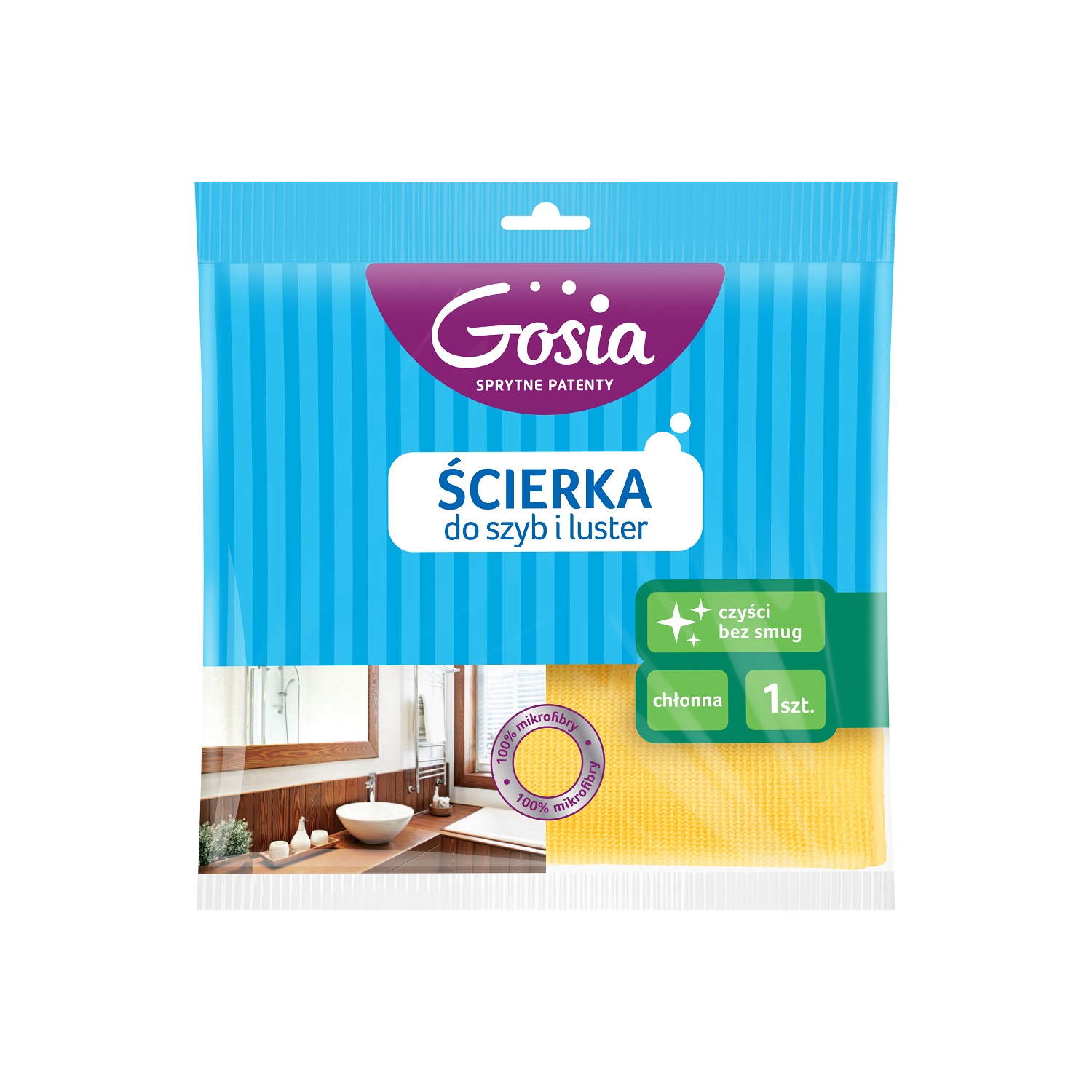 Gosia mikrofibra do szyb i luster  410/380/1szt