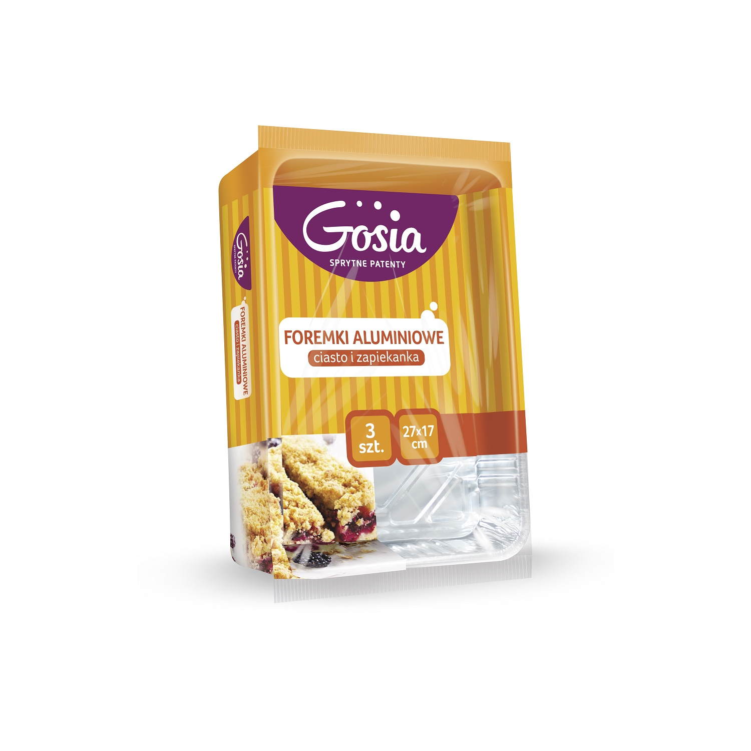 Gosia foremki aluminiowe do pieczenia ciast 3szt