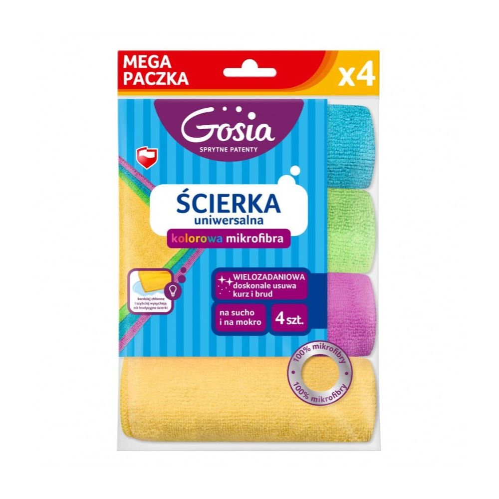 Gosia Multipack ściereczki z mikrofibry uniwersalne 4 szt.