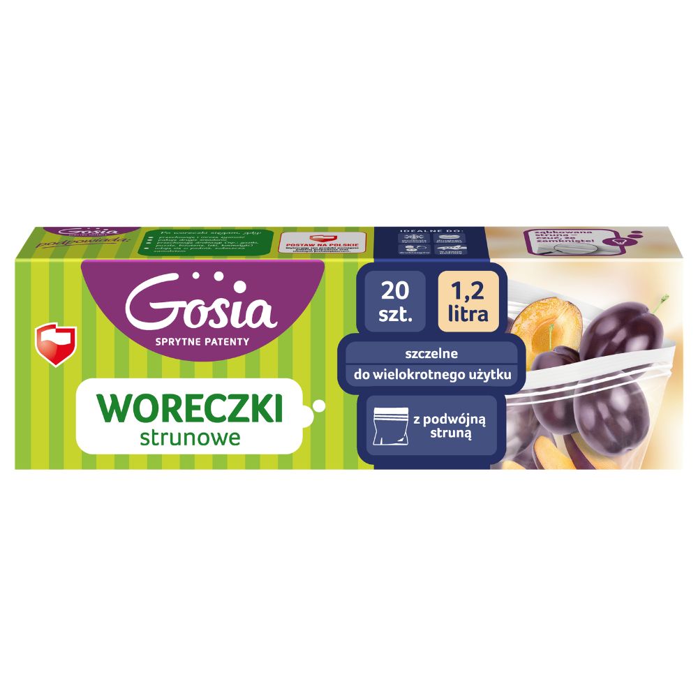Gosia woreczki strunowe 1,2 l 20 sztuk