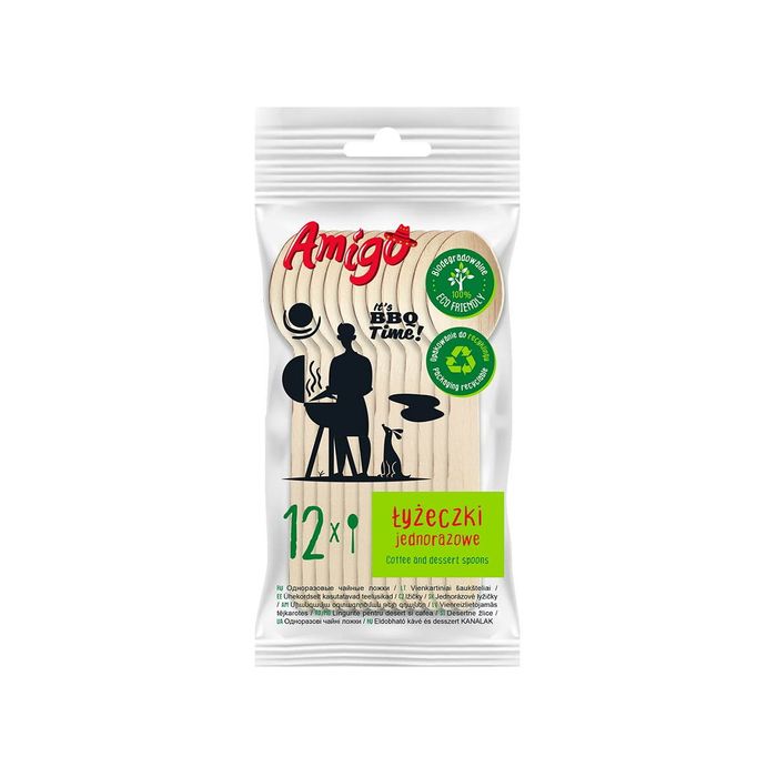 AMIGO ŁYZECZKI DREWNIANE 12SZT main product photo