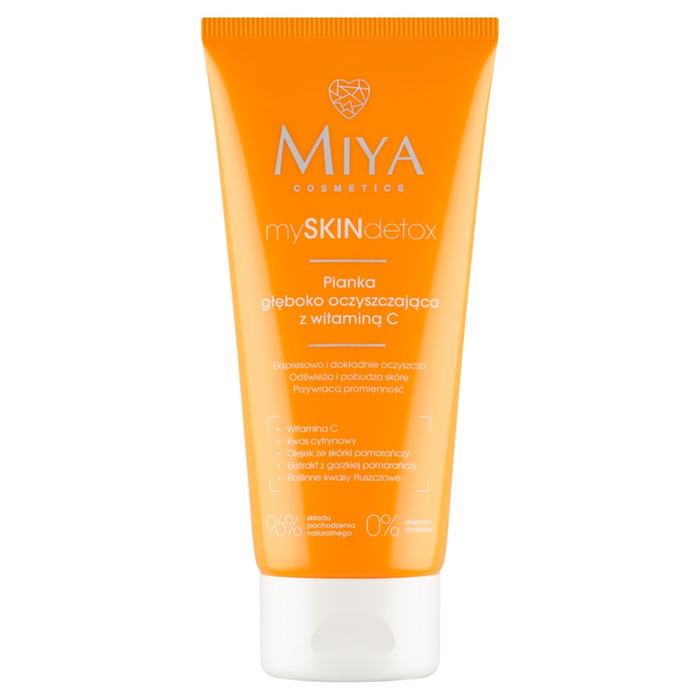 MIYA MySkinDetox pianka głęboko oczyszczająca z witaminą C 100 ml main product photo