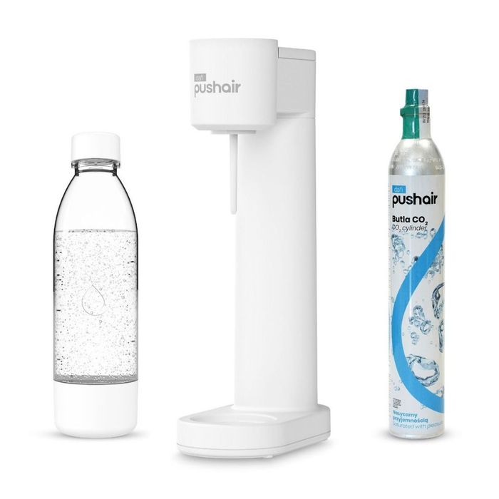 Dafi PushAir saturator Biały + butelka 700 ml + nabój CO2 main product photo