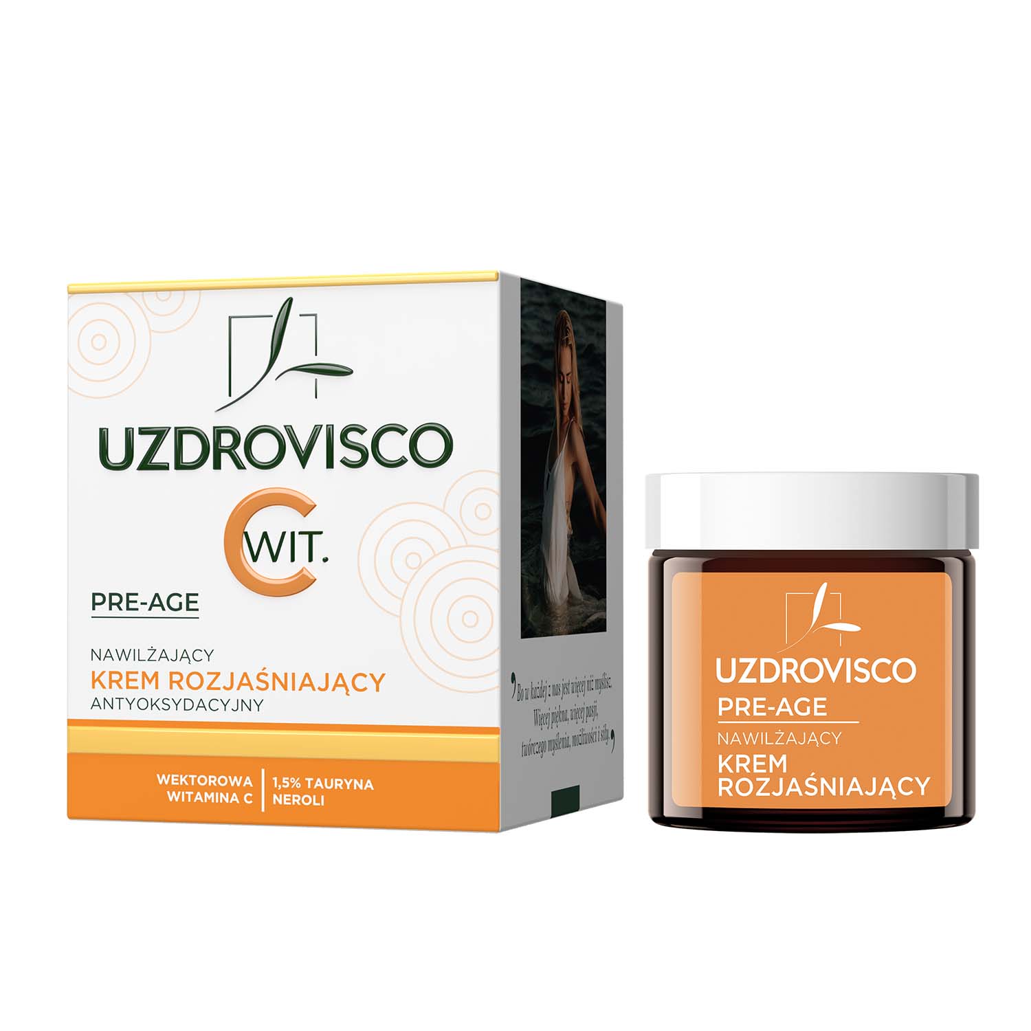 UZDROVISCO, PRE-AGE, nawilżający krem rozjaśniający antyoksydacyjny 50ML
