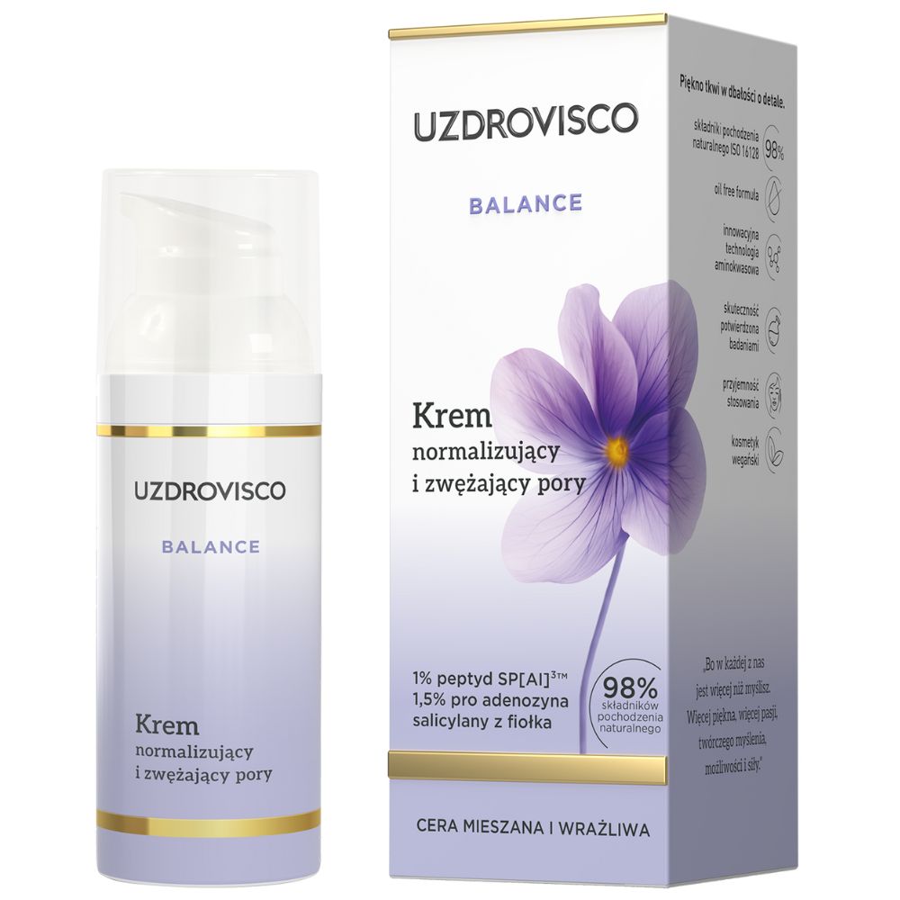 Uzdrovisco Balance krem normalizujący i zwężający pory 50 ml