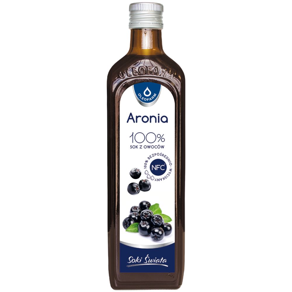 Oleofarm sok z aronii 100% 490 ml