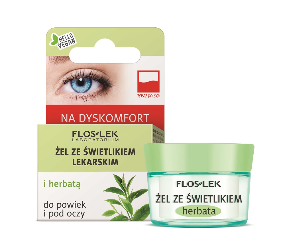 FLOSLEK żel po oczy SWIETLIK - HERBATA 10G