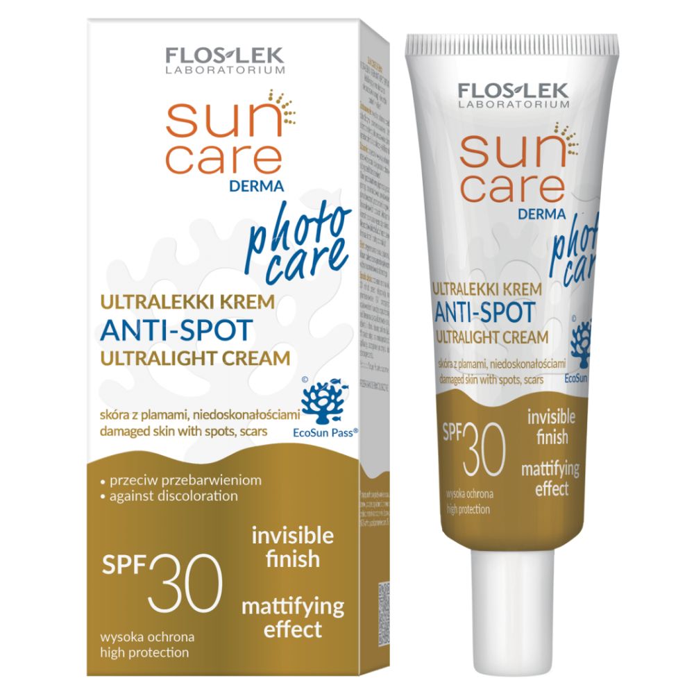 Floslek Sun Care Anti-Spot SPF30 ultralekki krem 30 ml