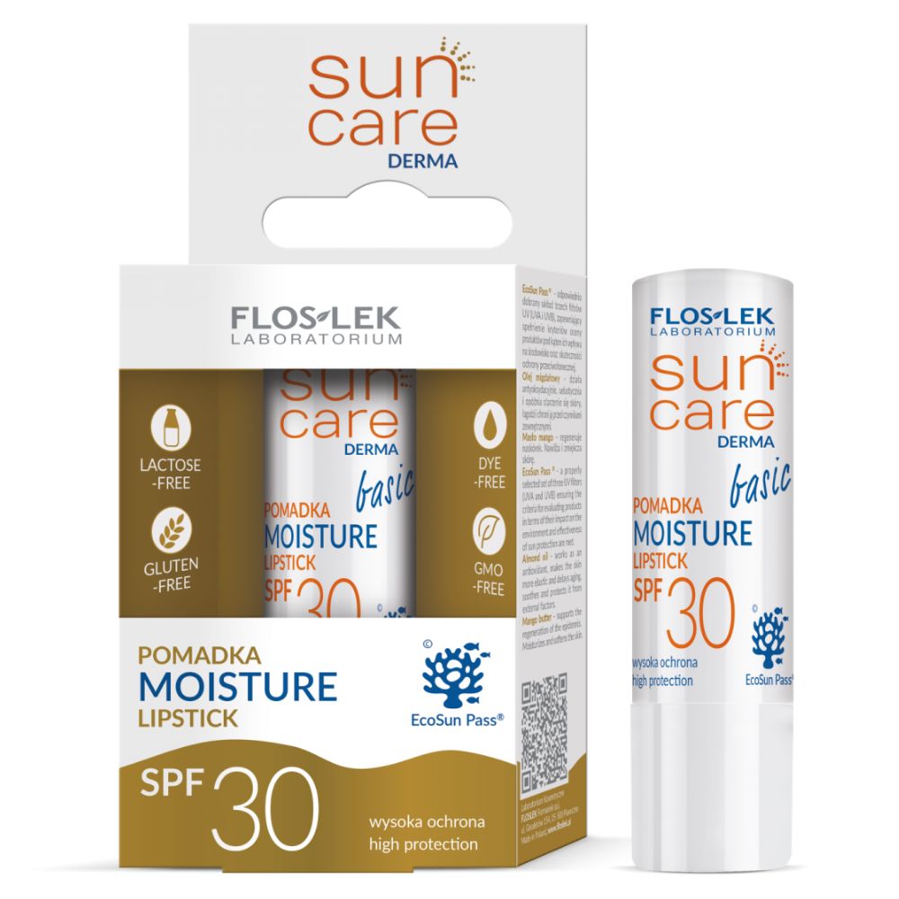 Floslek Sun Care Moisture SPF30 pomadka do ust 3,8 g