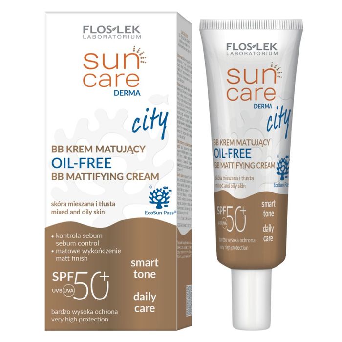 Floslek Sun Care Derma City SPF50+ BB krem matujący 30 ml main product photo