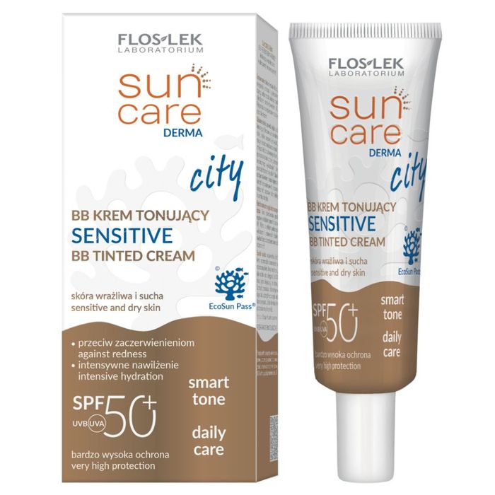 Floslek Sun Care Derma City Sensitive SPF50+ krem tonujący 30 ml main product photo