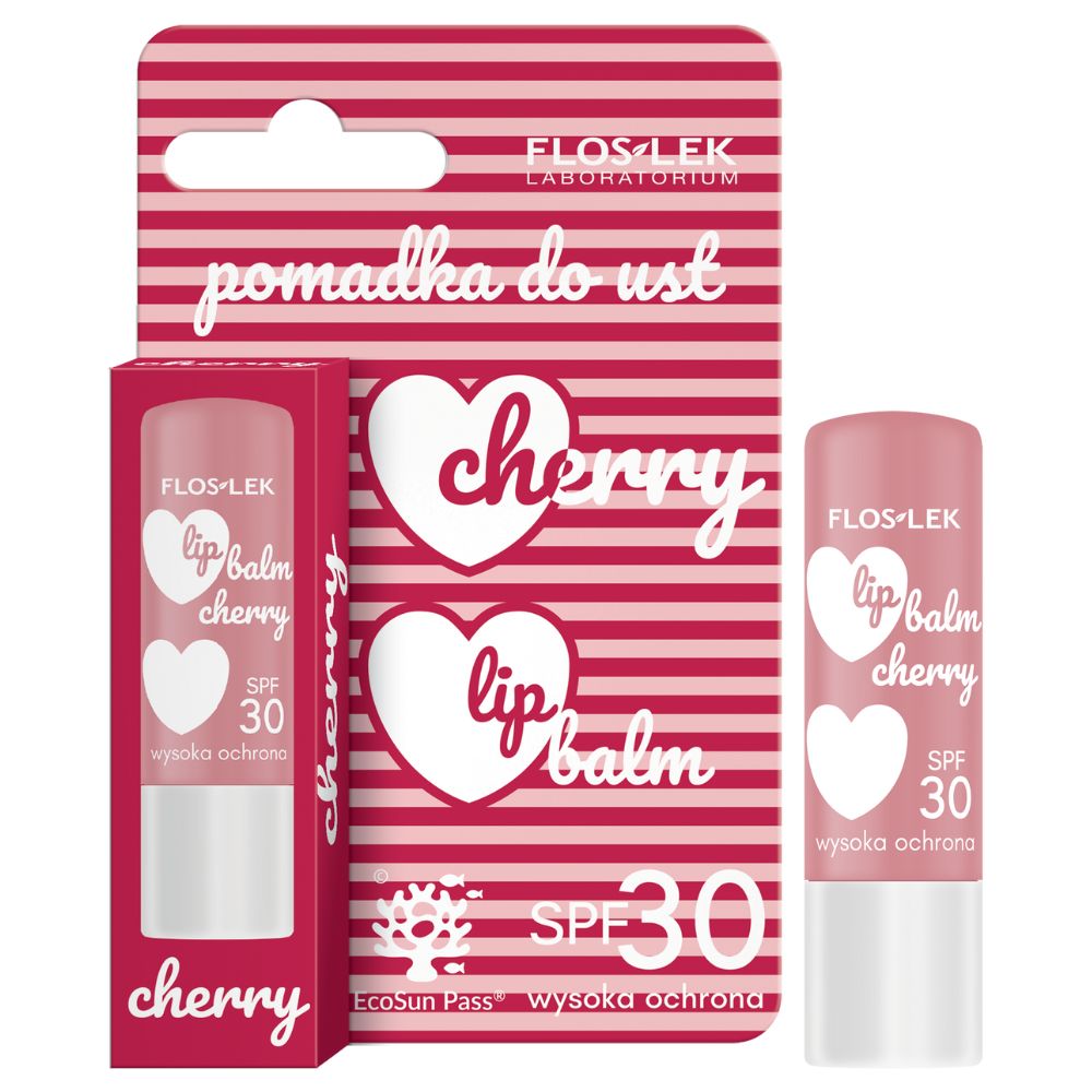 Floslek Lip Care Cherry SPF 30 pomadka do ust 4 g